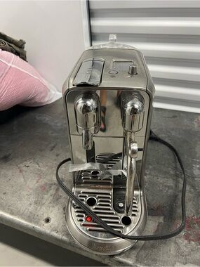 Breville Chrome Dual Nozzle Espresso Maker - Silver